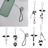 Crystal Jellyfish Charm Strap Keychain - Kawaii Cute Phone Chain