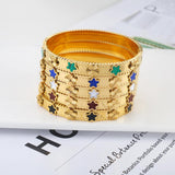 Stainless Steel Flower Bracelets & Bangles For Women Party Gift