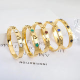 Stainless Steel Flower Bracelets & Bangles For Women Party Gift