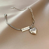 Stainless Steel 2-Layer Thick Chain Bracelet for Women