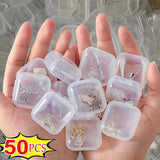 Transparent Plastic Mini Storage Box for Jewelry Packaging Portable Organizer