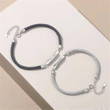 Silver 925 Couple Bracelet High Woven Rope Women Jewelry