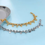 Stainless Steel Double Chain Bracelets Women's Classic Style Jewelry