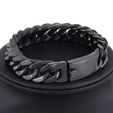 Punk Chain Bracelet Stainless Steel Hip Hop Miami Cuban Link for Men