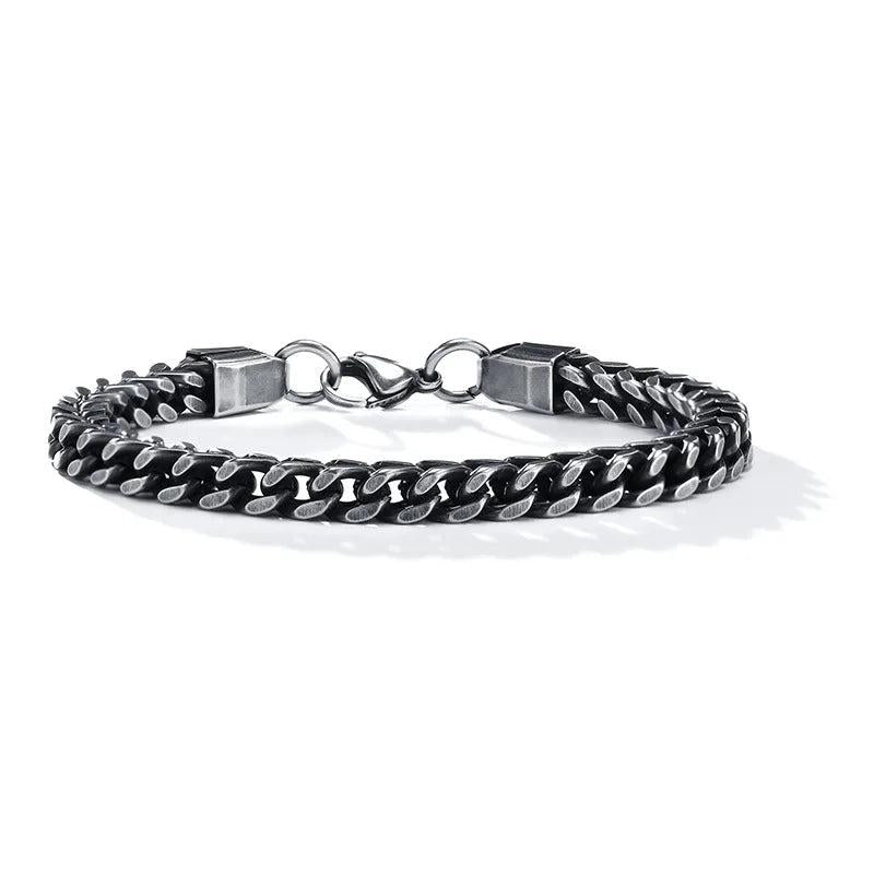 Men's Stainless Steel Wheat Link Bracelet