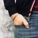 Men's Stainless Steel Wheat Link Bracelet