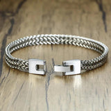 Men's Stainless Steel Wheat Link Bracelet