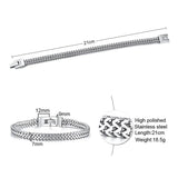 Men's Stainless Steel Wheat Link Bracelet