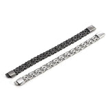 316L Stainlss Steel Hip Hop Thick Byzantine Bicycle Chain Bracelet