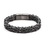316L Stainlss Steel Hip Hop Thick Byzantine Bicycle Chain Bracelet