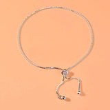S925 Silver Silicone Bead Bracelet DIY Jewelry Accessories