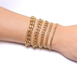Chunky Miami Cuban Chain Bracelet 3-11mm Stainless Steel Classic Punk Heavy Male