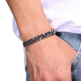 Chunky Miami Cuban Chain Bracelet 3-11mm Stainless Steel Classic Punk Heavy Male