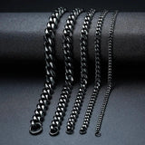 Chunky Miami Cuban Chain Bracelet 3-11mm Stainless Steel Classic Punk Heavy Male