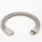 Chunky Retro Cuban Chain Bracelet Men Stainless Steel Punk Vintage Wristband