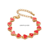 Little Heart Children's Chain Bracelet for Girls Kids Christmas Gift