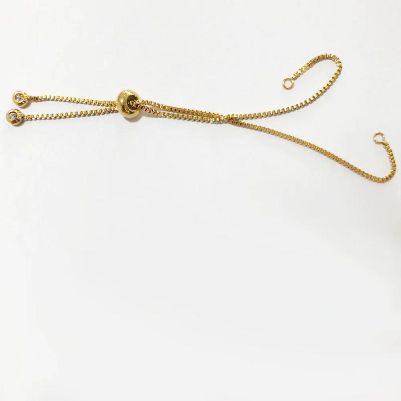 5pcs Stainless Steel Box Chain Bracelet 1.2mm 11.5cm Rosegold Steel