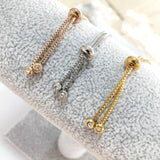 5pcs Stainless Steel Box Chain Bracelet 1.2mm 11.5cm Rosegold Steel
