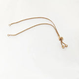 5pcs Stainless Steel Box Chain Bracelet 1.2mm 11.5cm Rosegold Steel