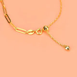 925 Sterling Silver Bracelet with Needle Stitching Cross Chain Hand Ornament