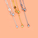 925 Sterling Silver Bracelet with Needle Stitching Cross Chain Hand Ornament