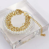 Freshwater Pearl Chain Bracelet for Women Stainless Steel Gift