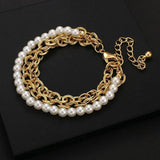 Freshwater Pearl Chain Bracelet for Women Stainless Steel Gift