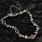 Mewanry Sparkling Zircon Chain Bracelet Vintage Bow-knot