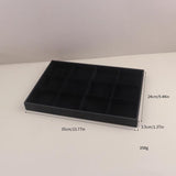 Velvet PU Leather Jewelry Display Stackable Holder Organizer Box