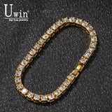 Crystal Bracelet 8inch Hip hop Iced Out Rhinestones Chain Bling Drop