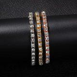 Crystal Bracelet 8inch Hip hop Iced Out Rhinestones Chain Bling Drop