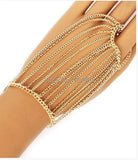 HE0025 Multilayer Chains Bracelet Hand Jewelry