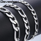 Stainless Steel Mens Bracelet Chain 6/7/9mm 7-11inch LKBM01