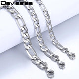 Stainless Steel Mens Bracelet Chain 6/7/9mm 7-11inch LKBM01