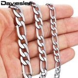 Stainless Steel Mens Bracelet Chain 6/7/9mm 7-11inch LKBM01
