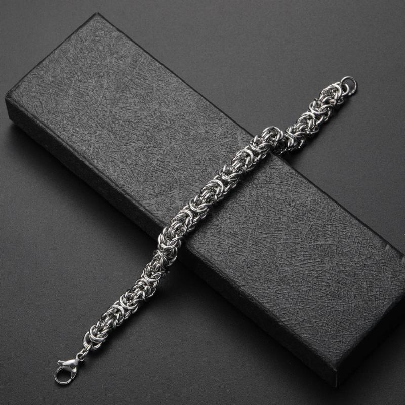 8MM Stainless Steel Chain Link Bracelet for Men