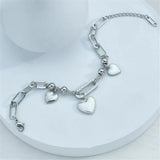 316L Stainless Steel Splicing Chain Bracelet Love Pulseira