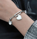 316L Stainless Steel Splicing Chain Bracelet Love Pulseira