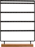 Wooden Earring Organizer, 100 Holes Jewelry Holder
