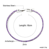 Sparkling Crystal CZ Tennis Bracelet Jewelry