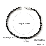 Sparkling Crystal CZ Tennis Bracelet Jewelry