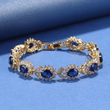 AAA+ CZ Jewelry 18K Plated Bracelet Women Wedding Party Accessories
