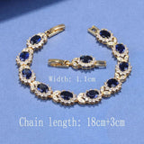 AAA+ CZ Jewelry 18K Plated Bracelet Women Wedding Party Accessories