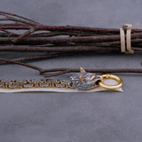 Viking Wolf Head Men's Bracelet Stainless Steel Jewelry Gift