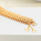 18k Gold-Plated Cuban Chain Ladies Bracelet