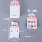 50pcs Hair Clips Krafts Paper Card DIY Hair Jewelry Display