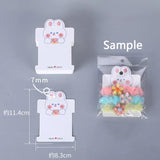 50pcs Hair Clips Krafts Paper Card DIY Hair Jewelry Display