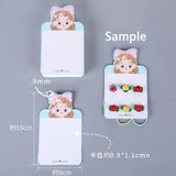 50pcs Hair Clips Krafts Paper Card DIY Hair Jewelry Display