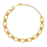 Thick Chain Couple Bracelet Stainless Steel Jewelry Gift
