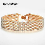 Vintage 16mm Rose Gold Bangle Bracelet Watch Band Chain Jewelry